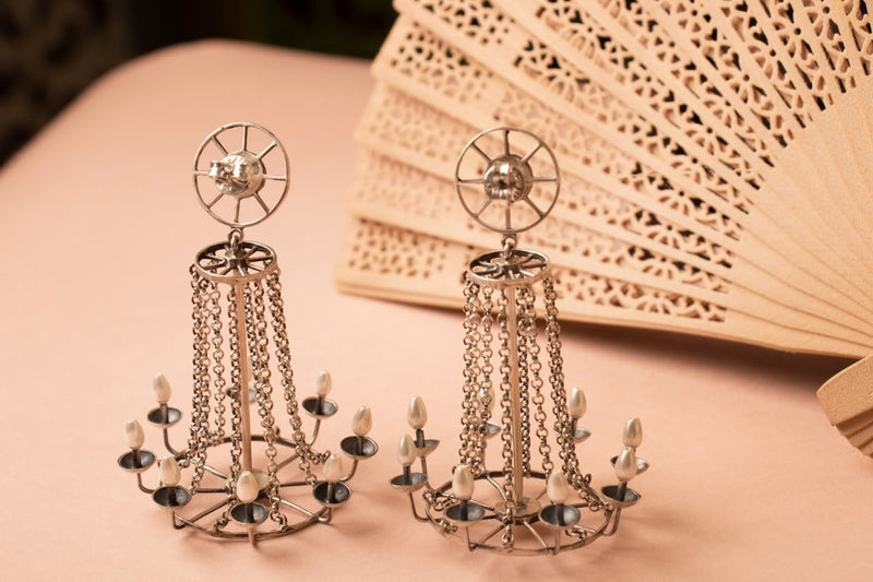 Anvaya Lamp Chandelier Statement Earrings
