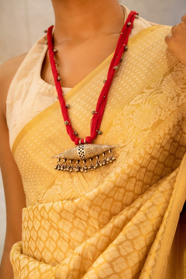 Tattva Classic Tribal Inspired Dori Statement Necklace