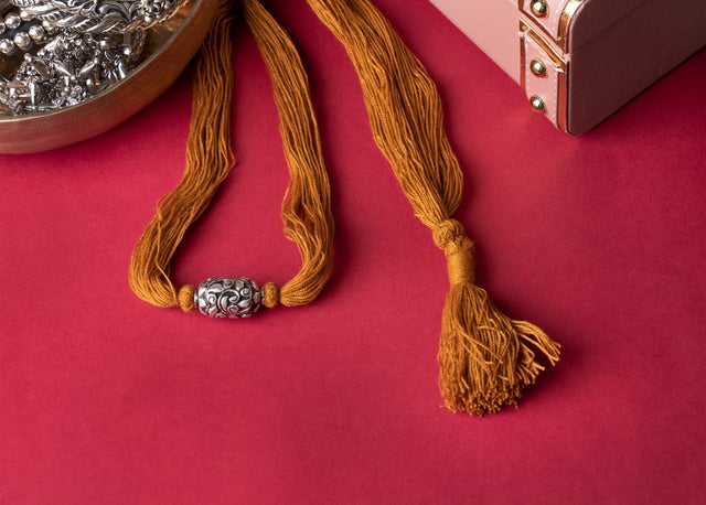 Mizoya Chitai Bead Intricate Dori Necklace