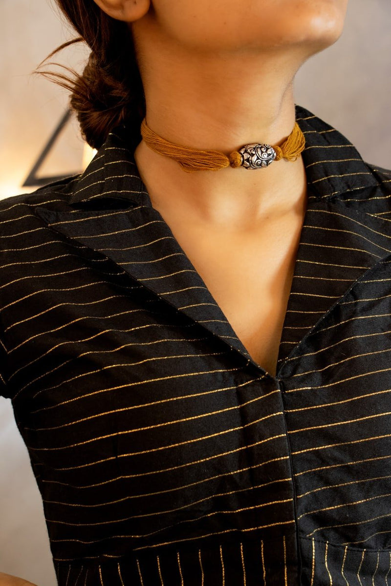 Mizoya Chitai Bead Intricate Dori Necklace