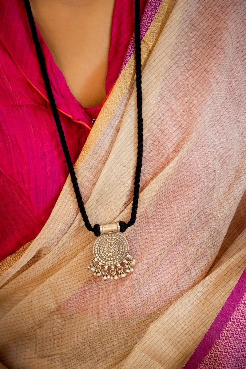 Mizoya Concentric Ghughri Drop Dori Necklace