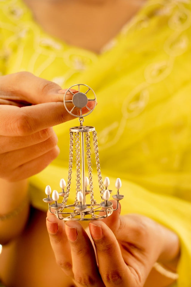 Anvaya Lamp Chandelier Statement Earrings