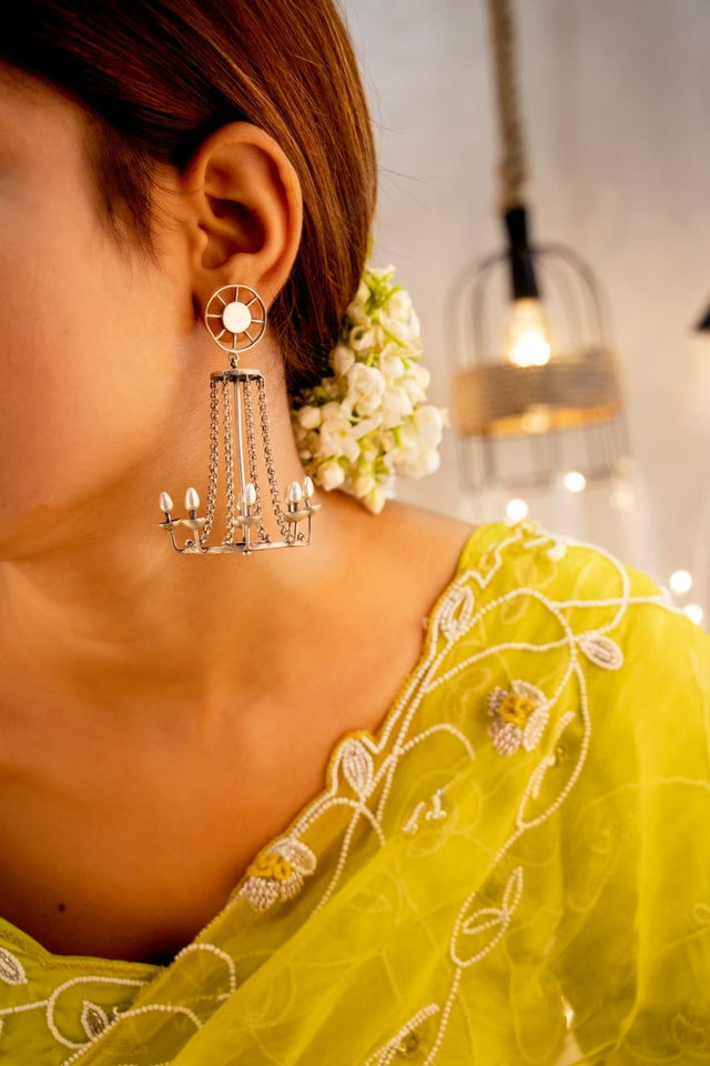 Anvaya Lamp Chandelier Statement Earrings