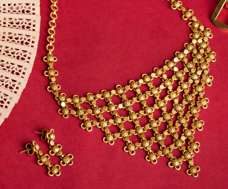 Tattva Intricate Versatile Jali Haar Set