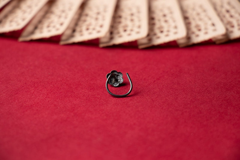 Moh Intricate Flower Nose Ring