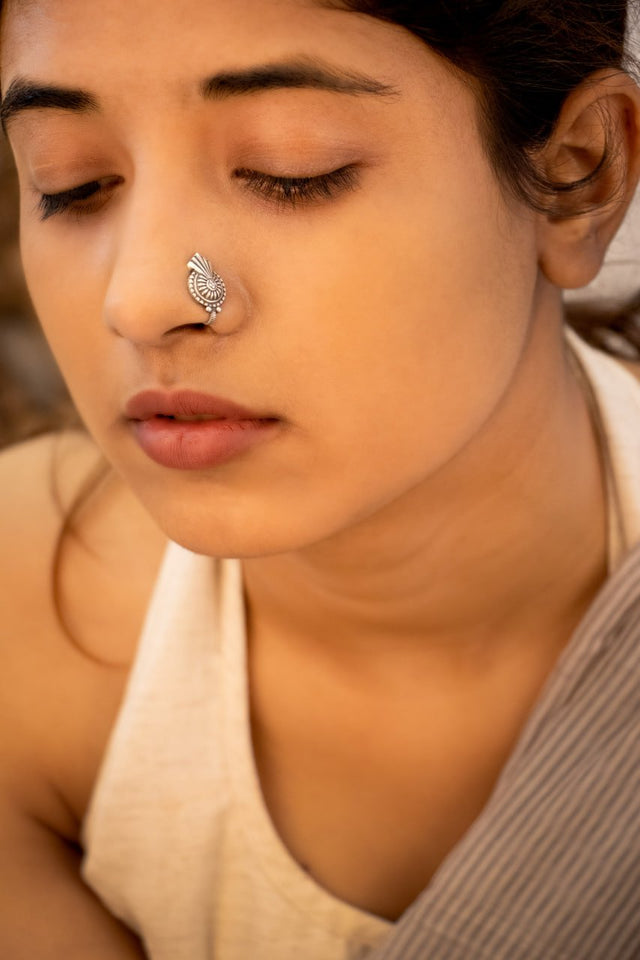 Adya Intricate Embossed Nose Clip on