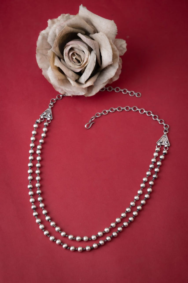 Tattva Two Layered Ball Chain Necklace