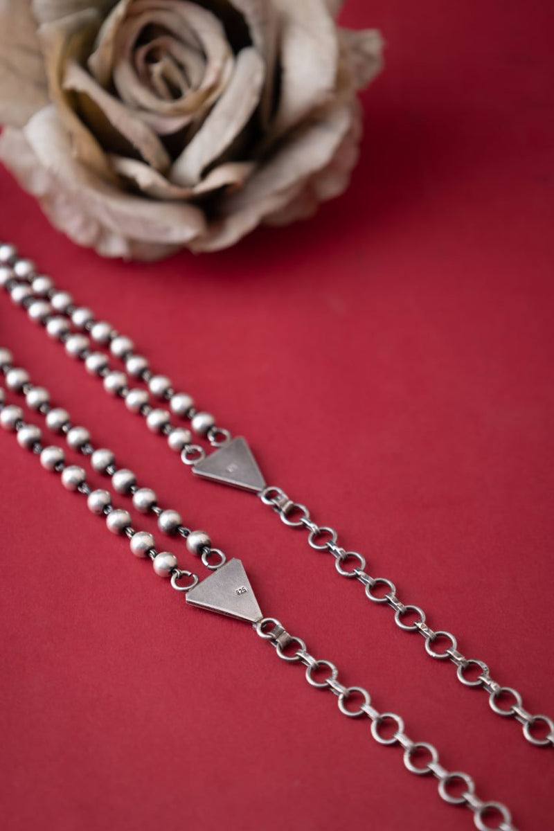 Tattva Two Layered Ball Chain Necklace
