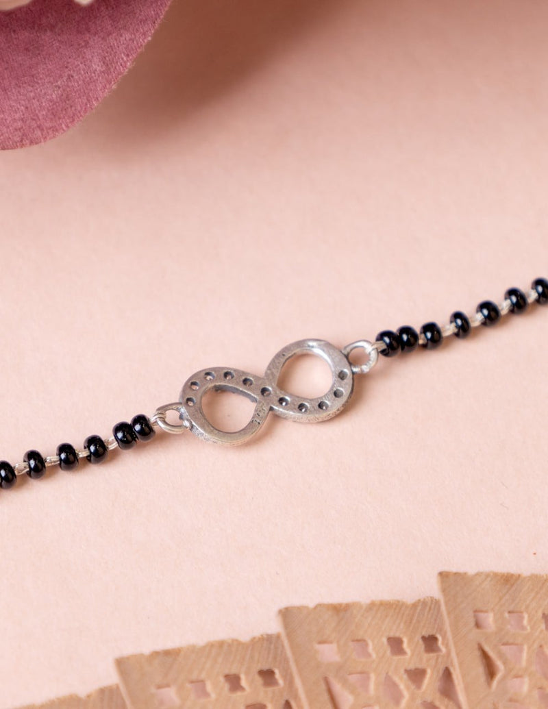 92.5 sterling silver Adya Infinity Knot Hand Mangalsutra, view 6