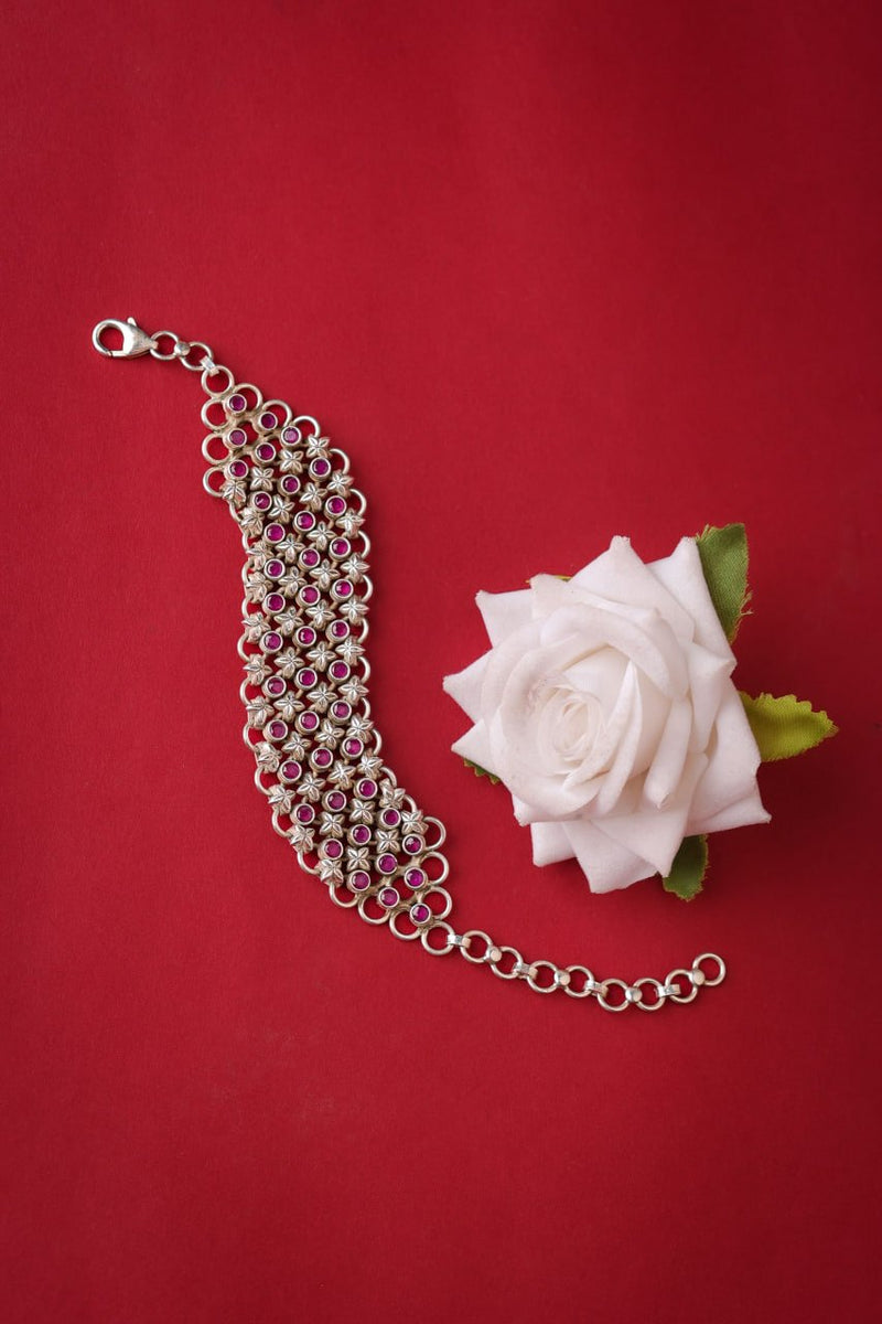 Tattva Raani Jadau Timeless Three Layer Bracelet
