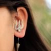 Shiva Trishul Quirky Earrings model