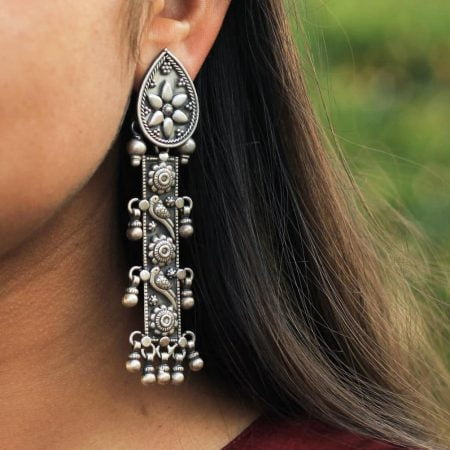 Mizoya Detailed Ghughri Earrings primary