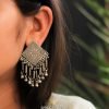 Mizoya Intricate Ghughri Dangling Earrings model