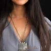 Anvaya Intricate Lotus Necklace model