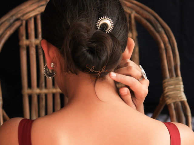 Premium Peacock Hair Accessory - Little Fingers India