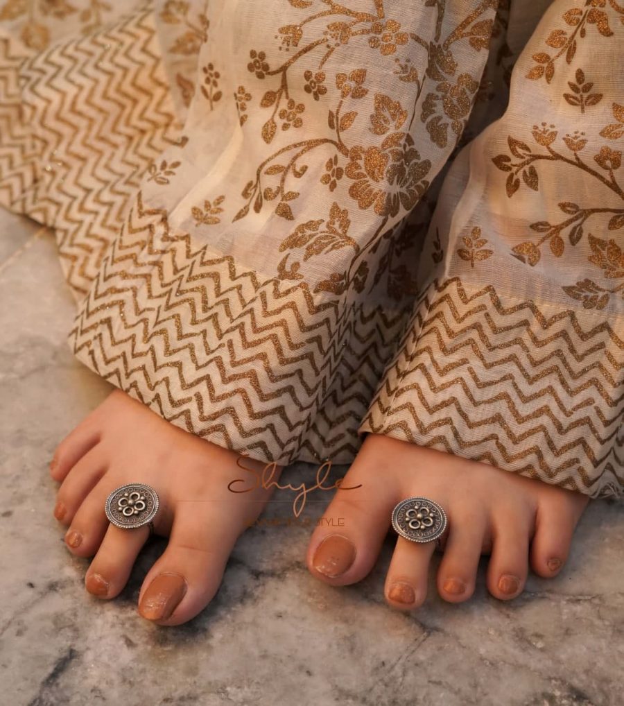 Mizoya Tribal Inspired Intricate Toe Ring Model