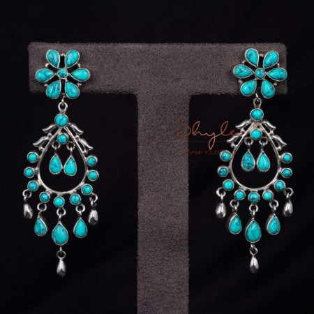 Essence Turquoise Jadau Earrings front