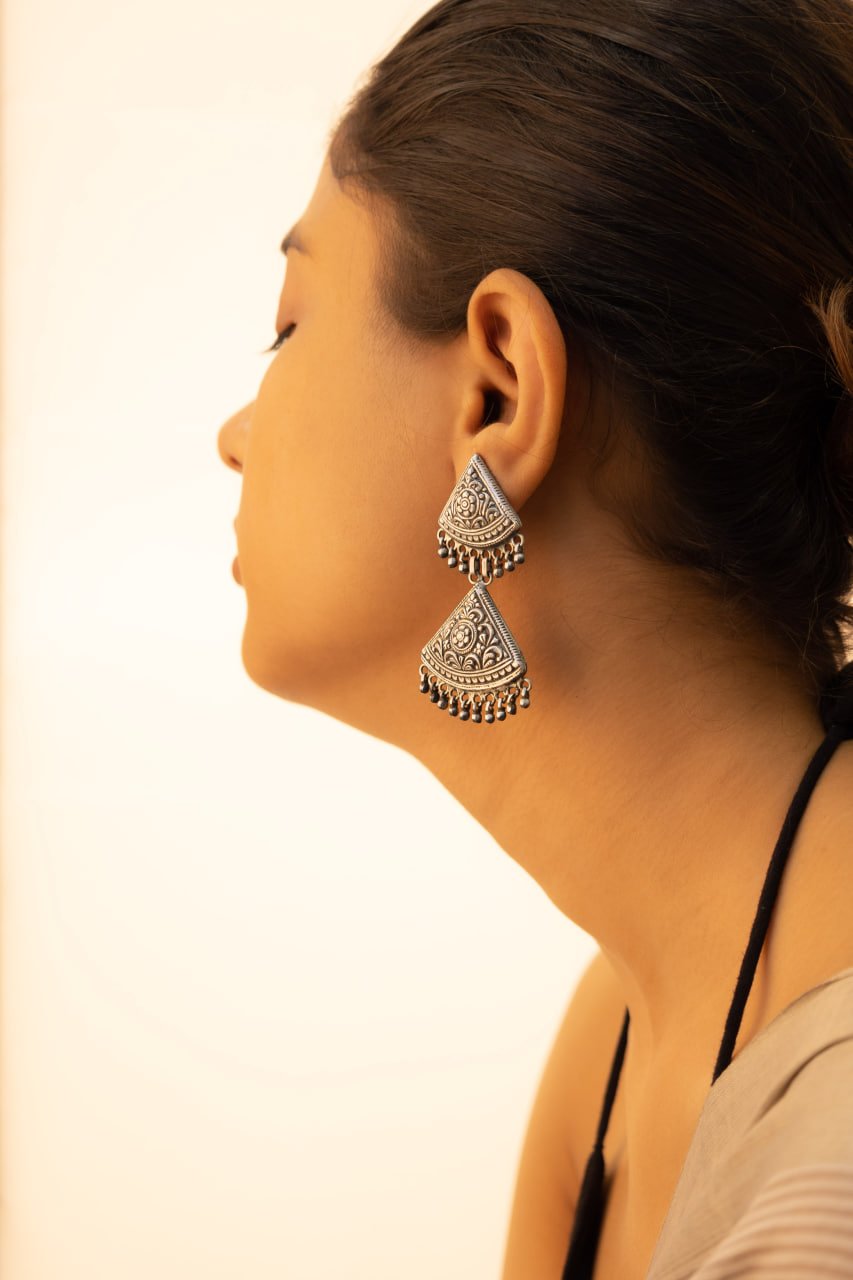 RS Jewellers Hong Kong - Online Shop - Custom Made Layered Jhumka Earring,  Pure 22K Gold Handcrafed to Perfection.